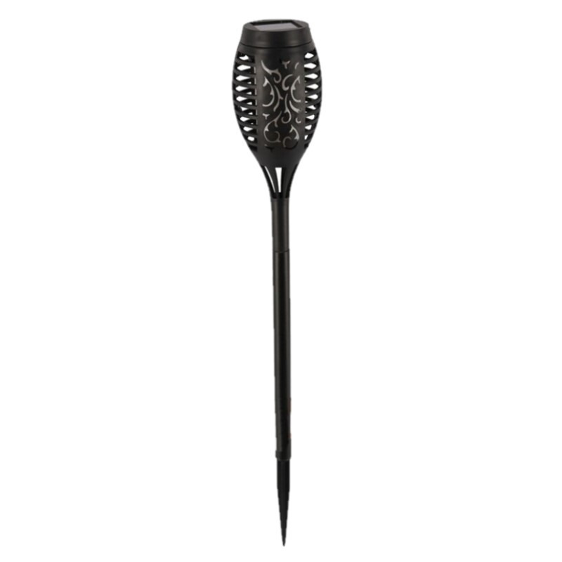 Solar tuinlamp/fakkel/prikspot met vlameffect op zonne-energie 51 cm -