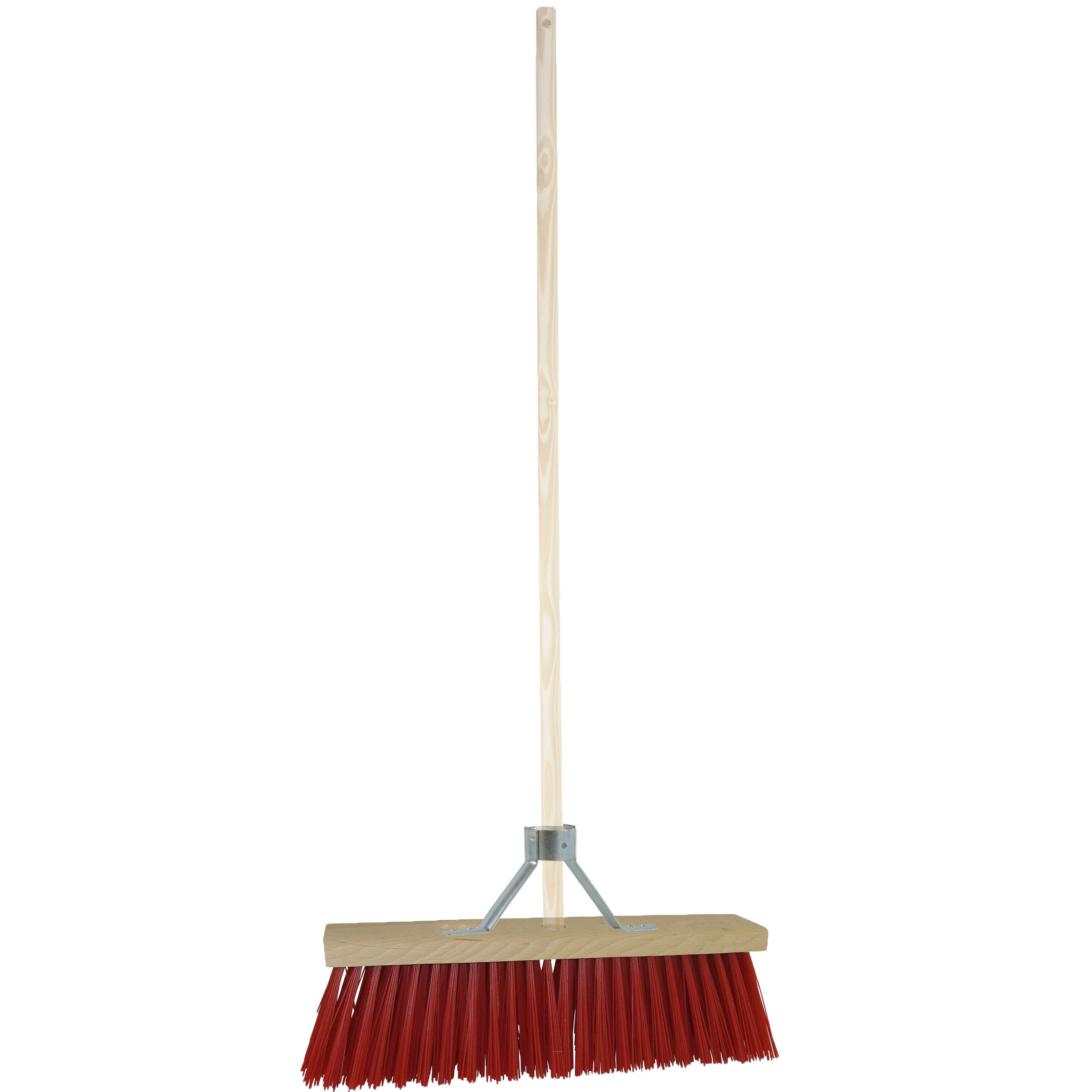 Buitenbezem - FSC hout - kunstvezel - hard - 40 x 130 cm -