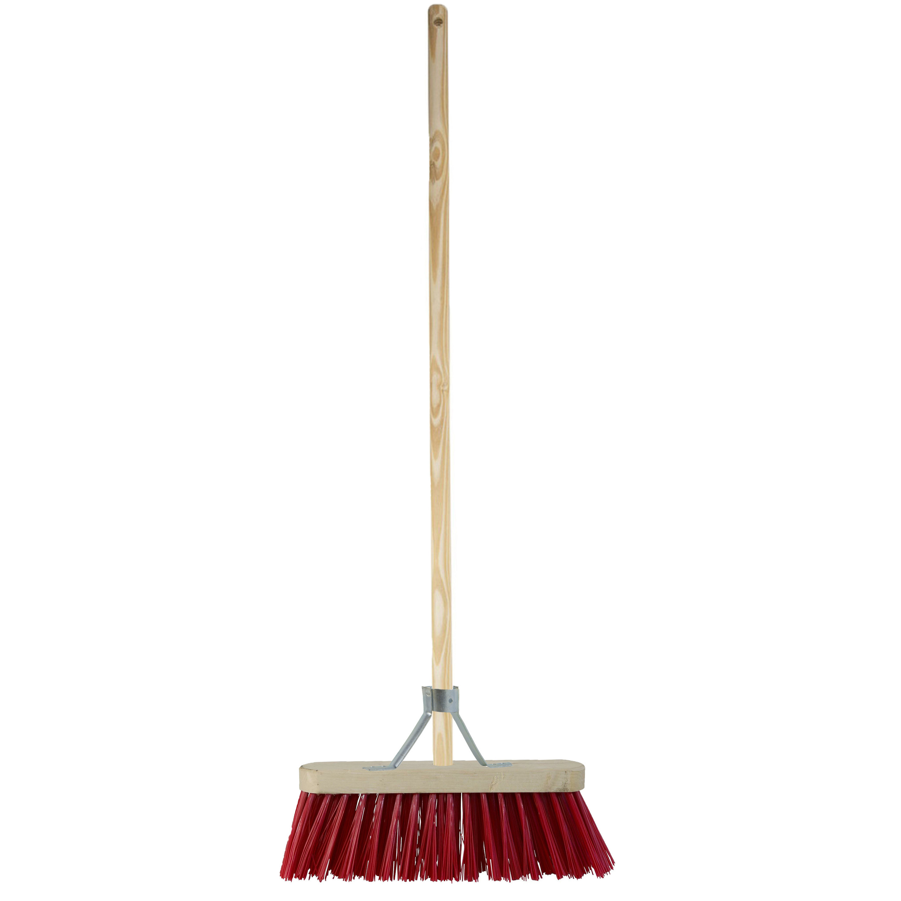 Buitenbezem - FSC hout - kunstvezel - hard - 30 x 150 cm -