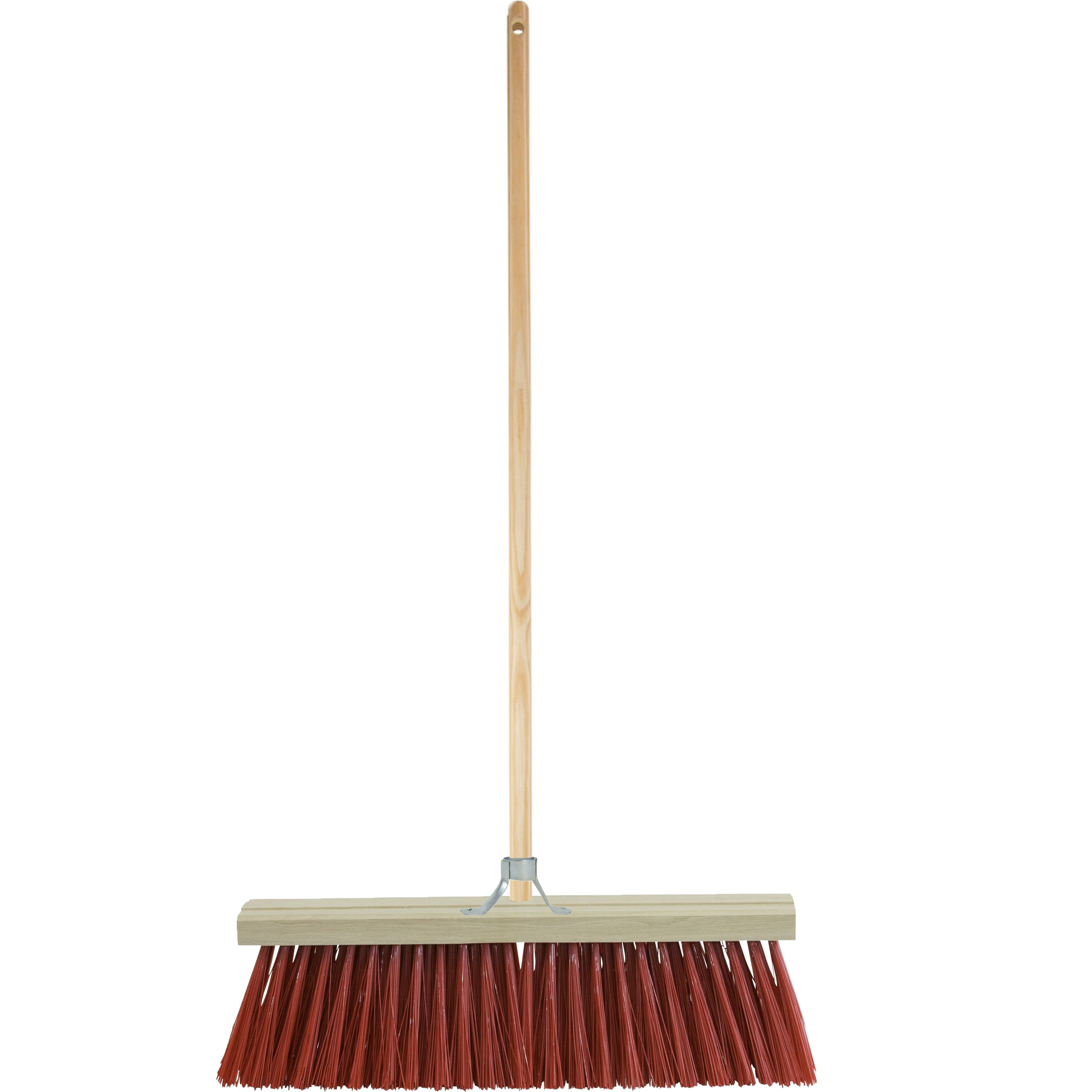 Buitenbezem - FSC hout - kunstvezel - hard - 35 x 120 cm -