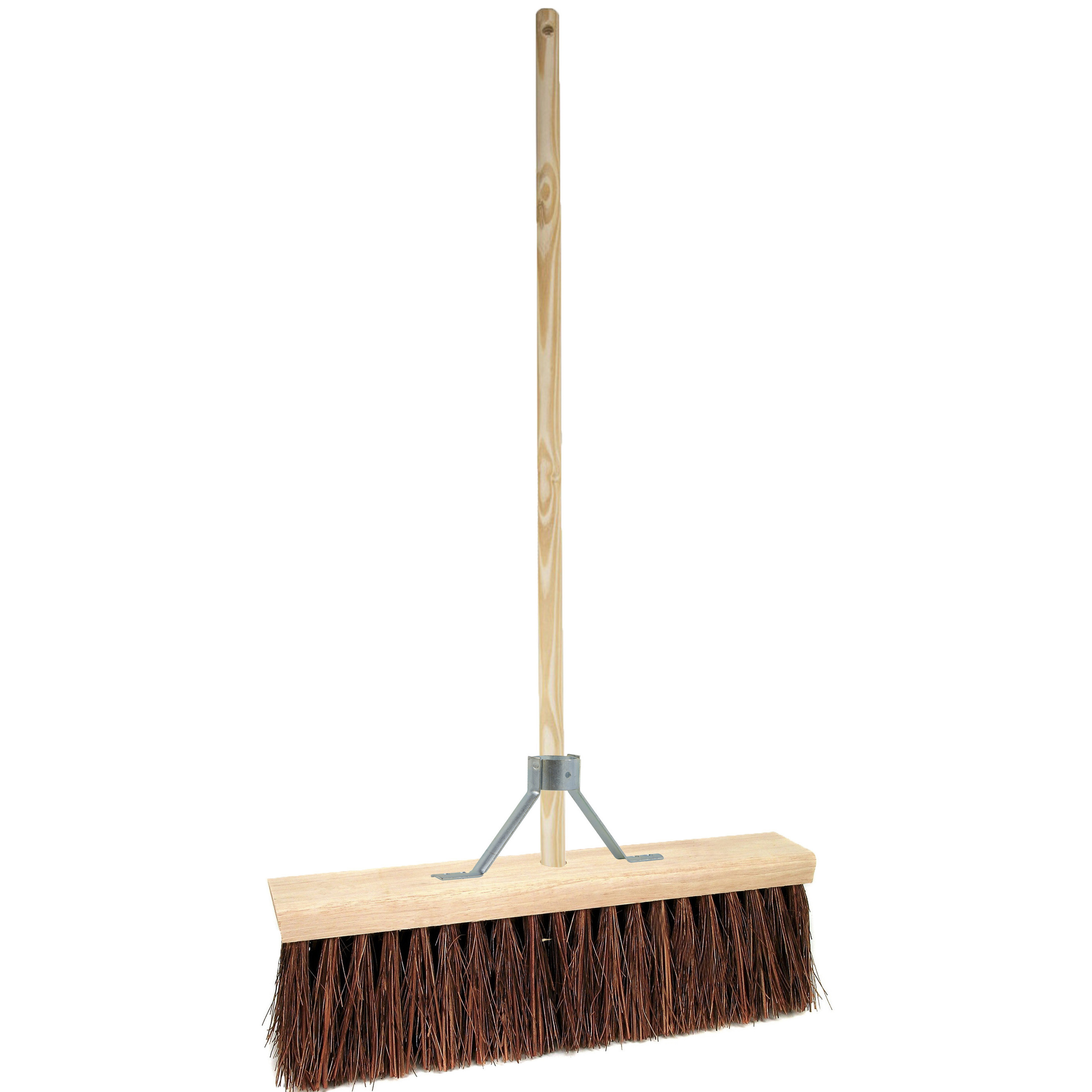 Buitenbezem - FSC hout - natuurvezel - hard - 45 x 140 cm -