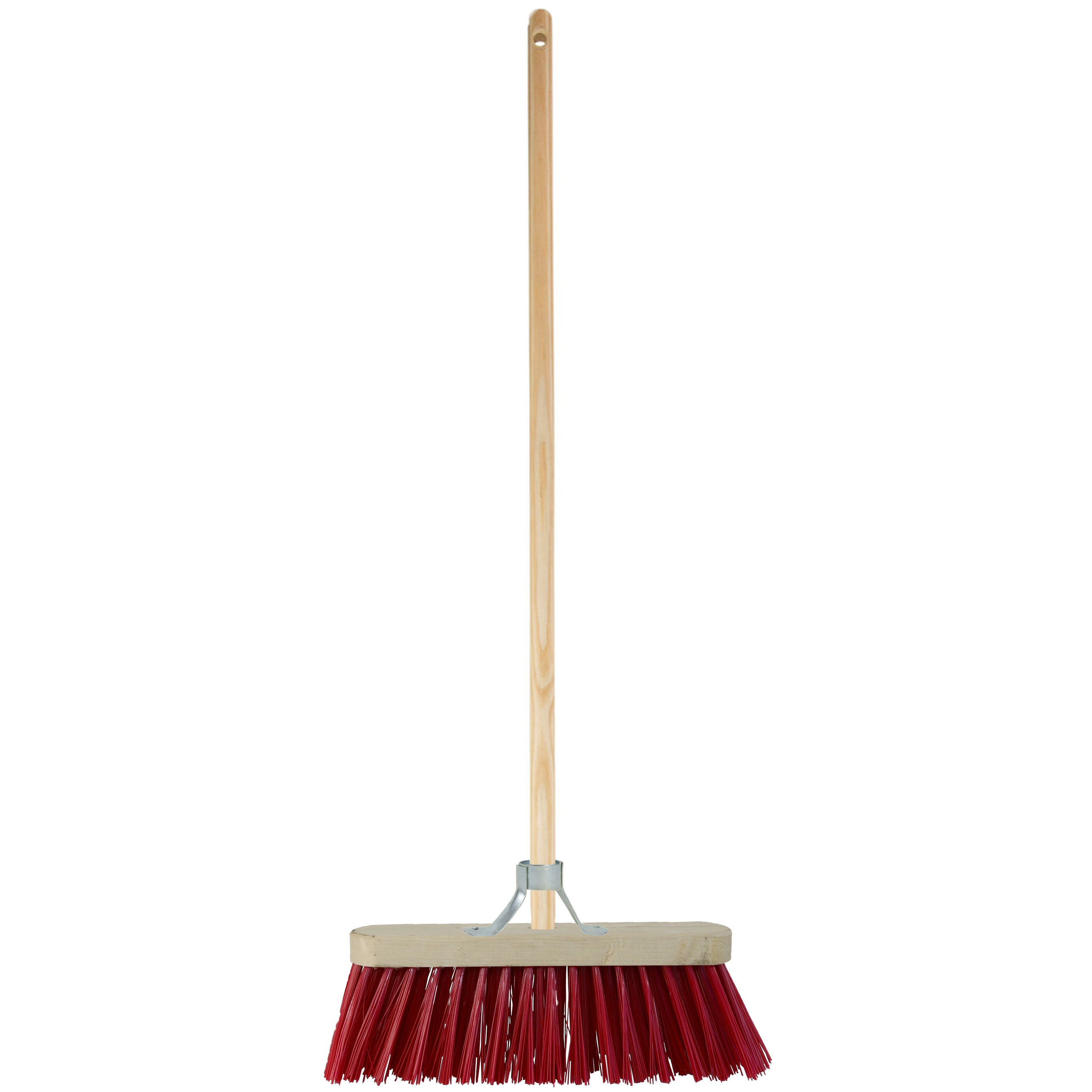 Buitenbezem - FSC hout - kunstvezel - hard - 30 x 140 cm -