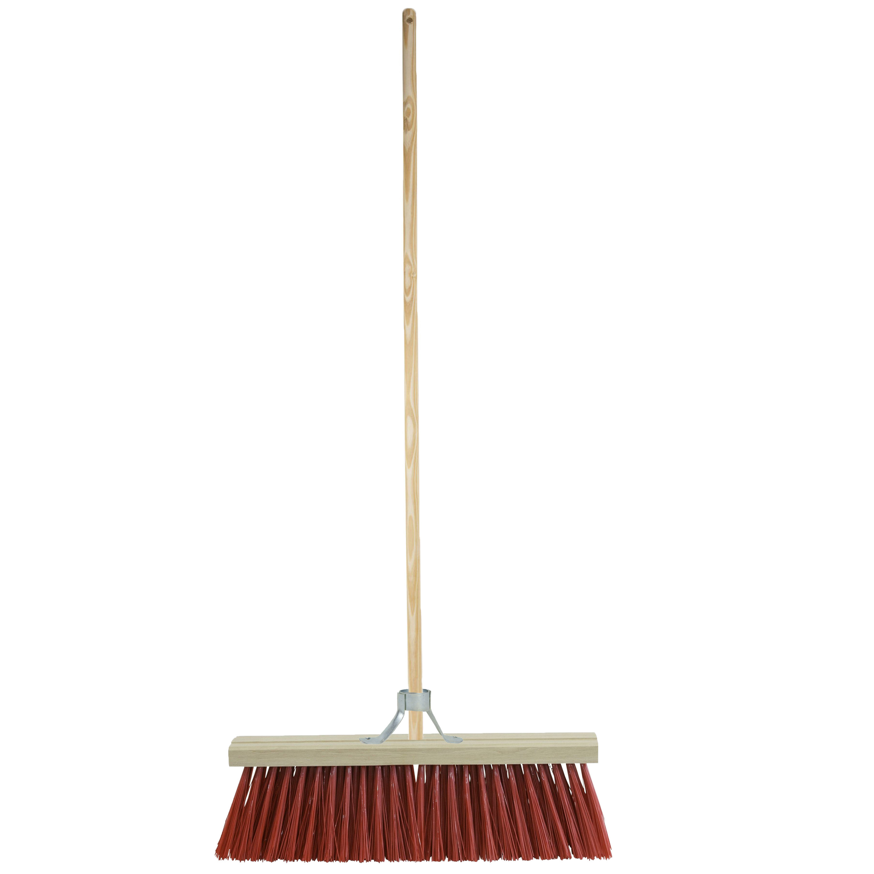 Buitenbezem - FSC hout - kunstvezel - hard - 35 x 150 cm -