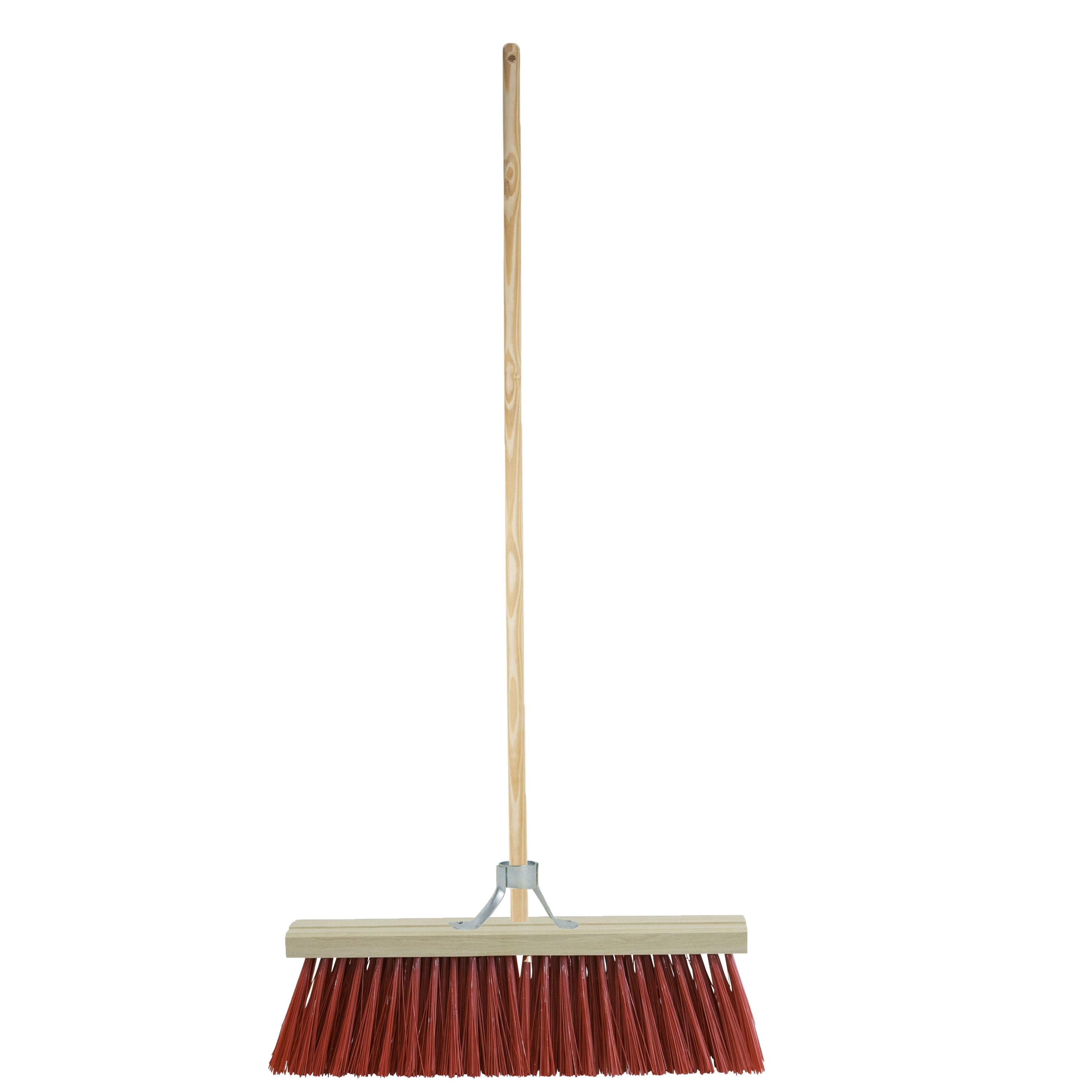 Buitenbezem - FSC hout - kunstvezel - hard - 35 x 140 cm -