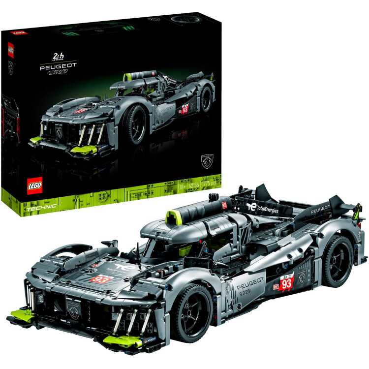 LEGO Technic - PEUGEOT 9X8 24H Le Mans Hybrid Hypercar constructiespeelgoed 42156