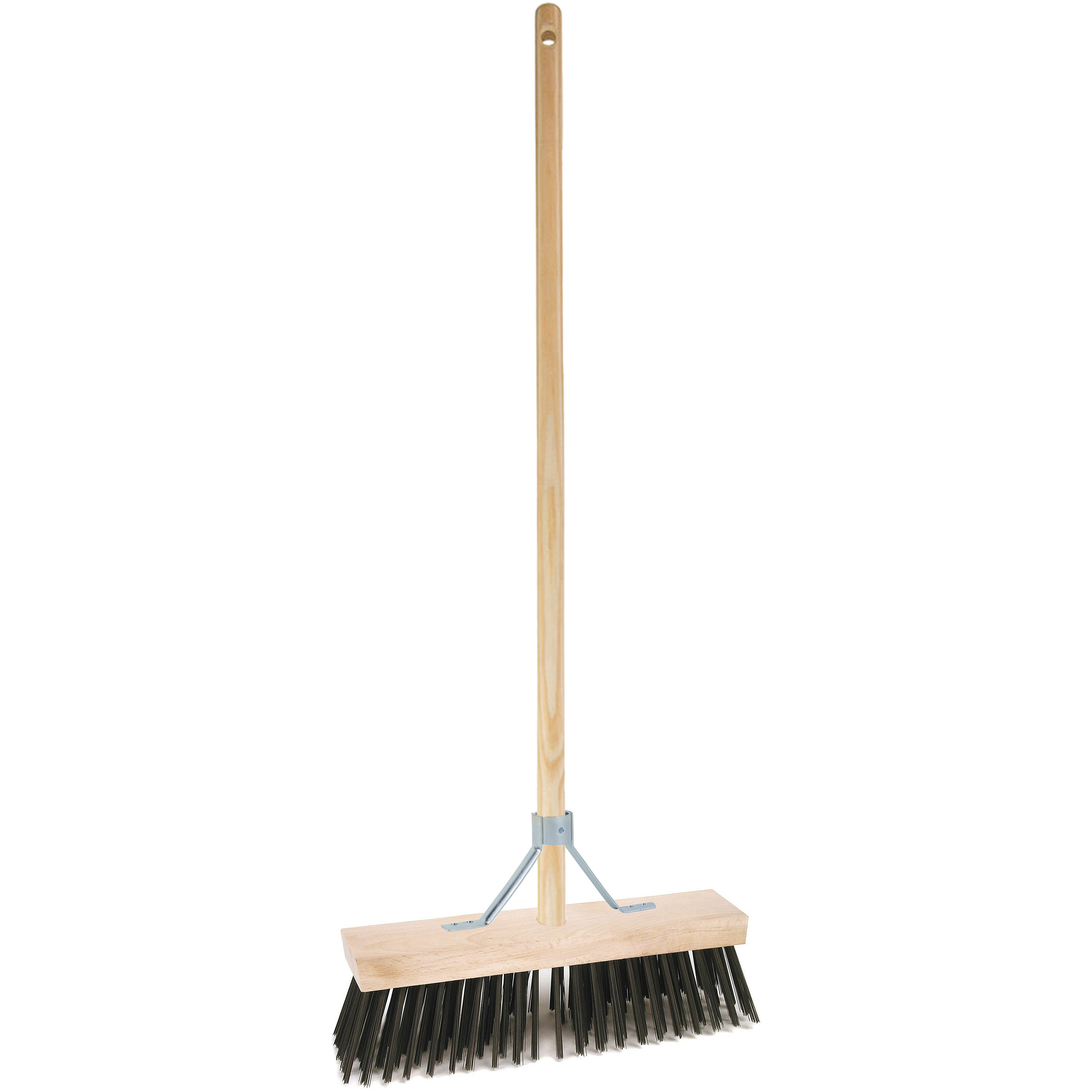 Buitenbezem - FSC hout - staaldraad - hard - 30 x 150 cm -