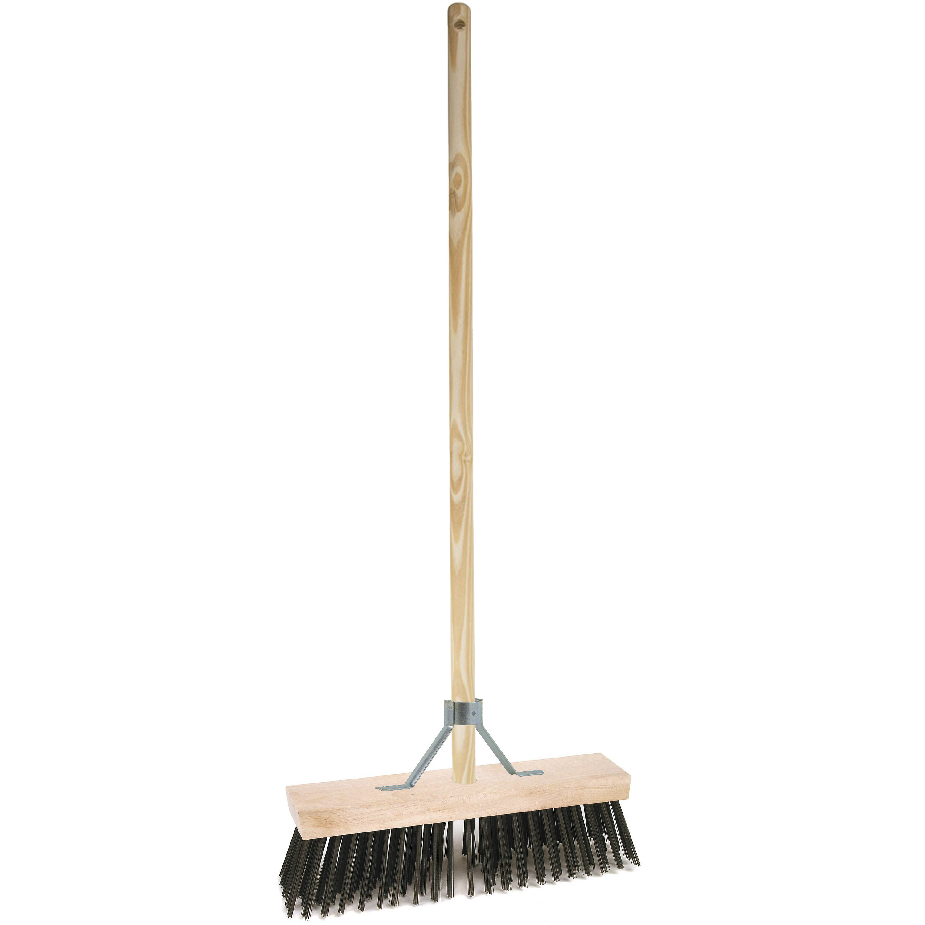 Buitenbezem - FSC hout - staaldraad - hard - 30 x 150 cm -