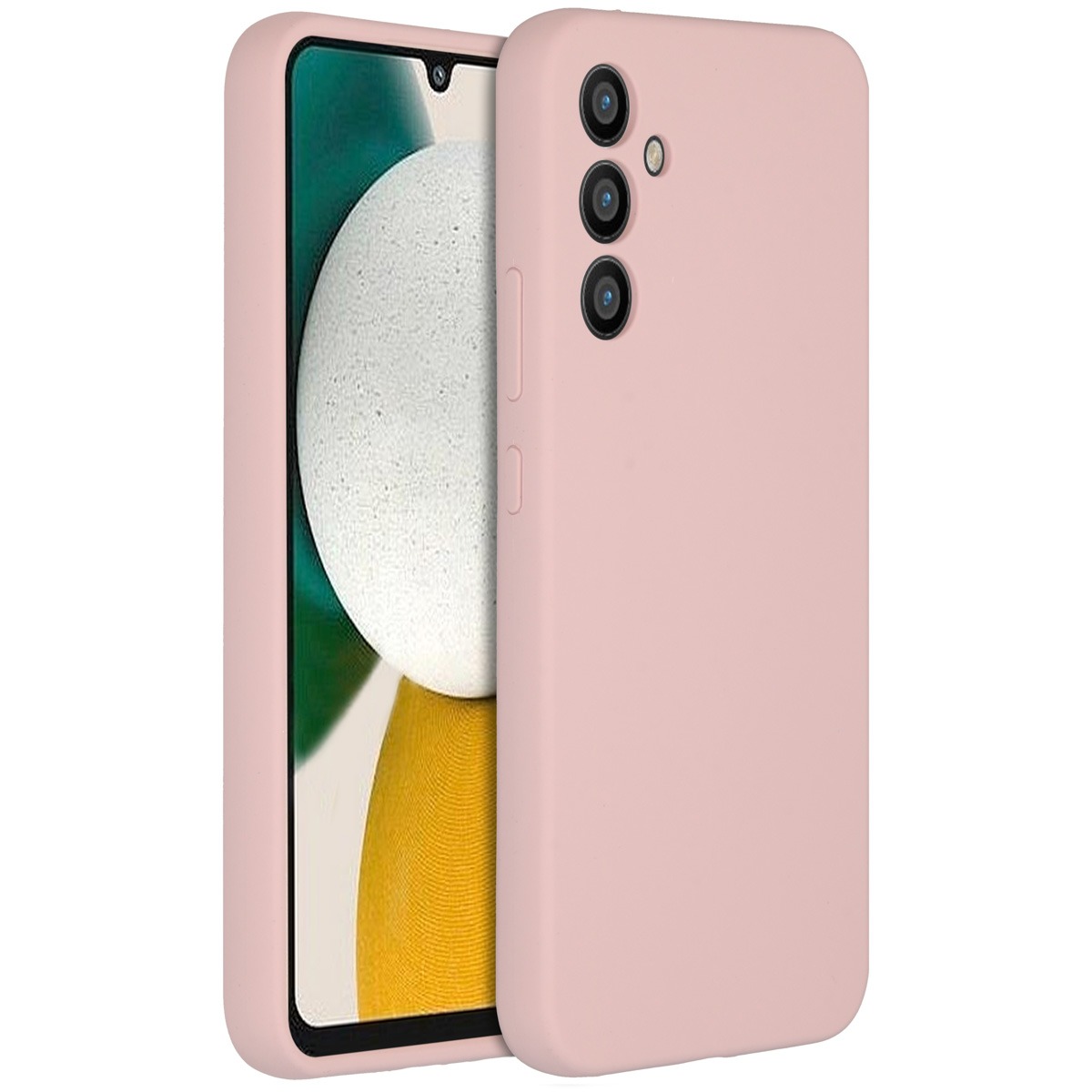 Accezz Liquid Silicone Backcover Samsung Galaxy A34 (5G) Telefoonhoesje Roze