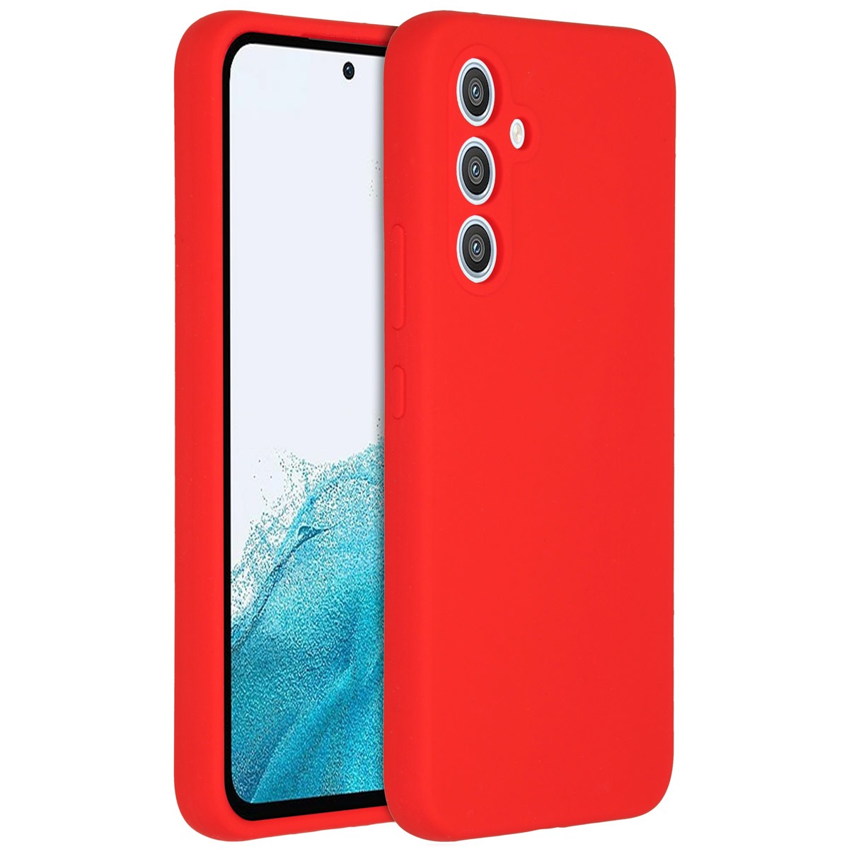 Accezz Liquid Silicone Backcover Samsung Galaxy A54 (5G) Telefoonhoesje Rood