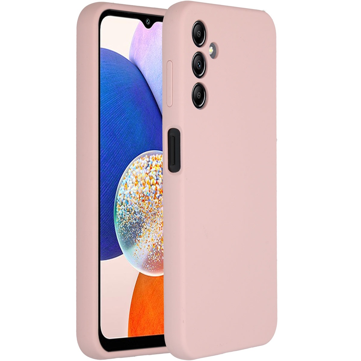 Accezz Liquid Silicone Backcover Samsung Galaxy A14 (5G) Telefoonhoesje Roze