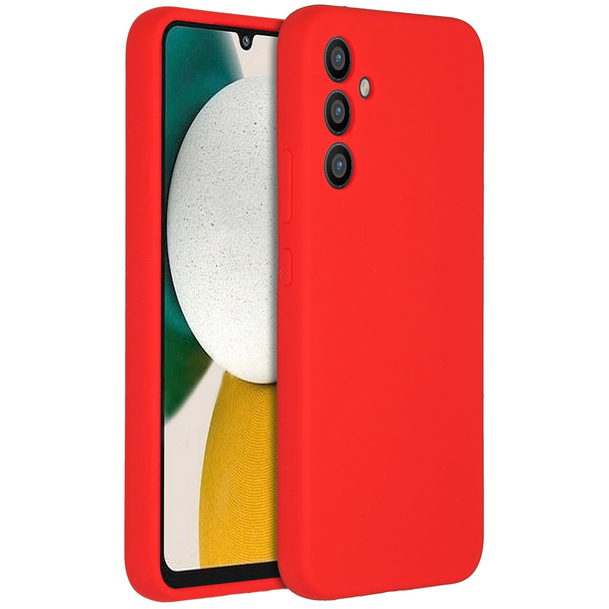 Accezz Liquid Silicone Backcover Samsung Galaxy A34 (5G) Telefoonhoesje Rood