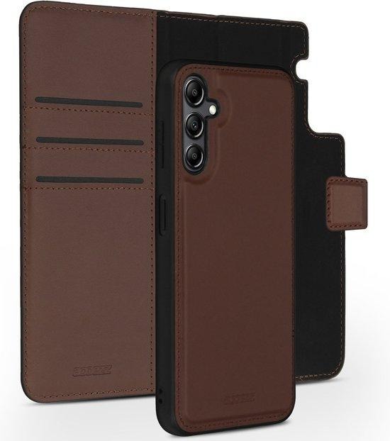 Accezz Premium Leather 2 in 1 Wallet Bookcase Samsung Galaxy A14 (5G/4G) Telefoonhoesje Bruin