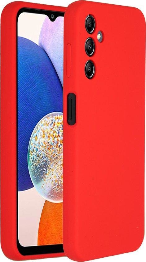 Accezz Liquid Silicone Backcover Samsung Galaxy A14 (5G) Telefoonhoesje Rood