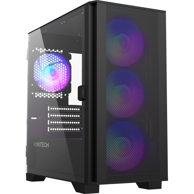 Montech Air 100 ARGB tower behuizing 3x USB-A | Tempered Glass