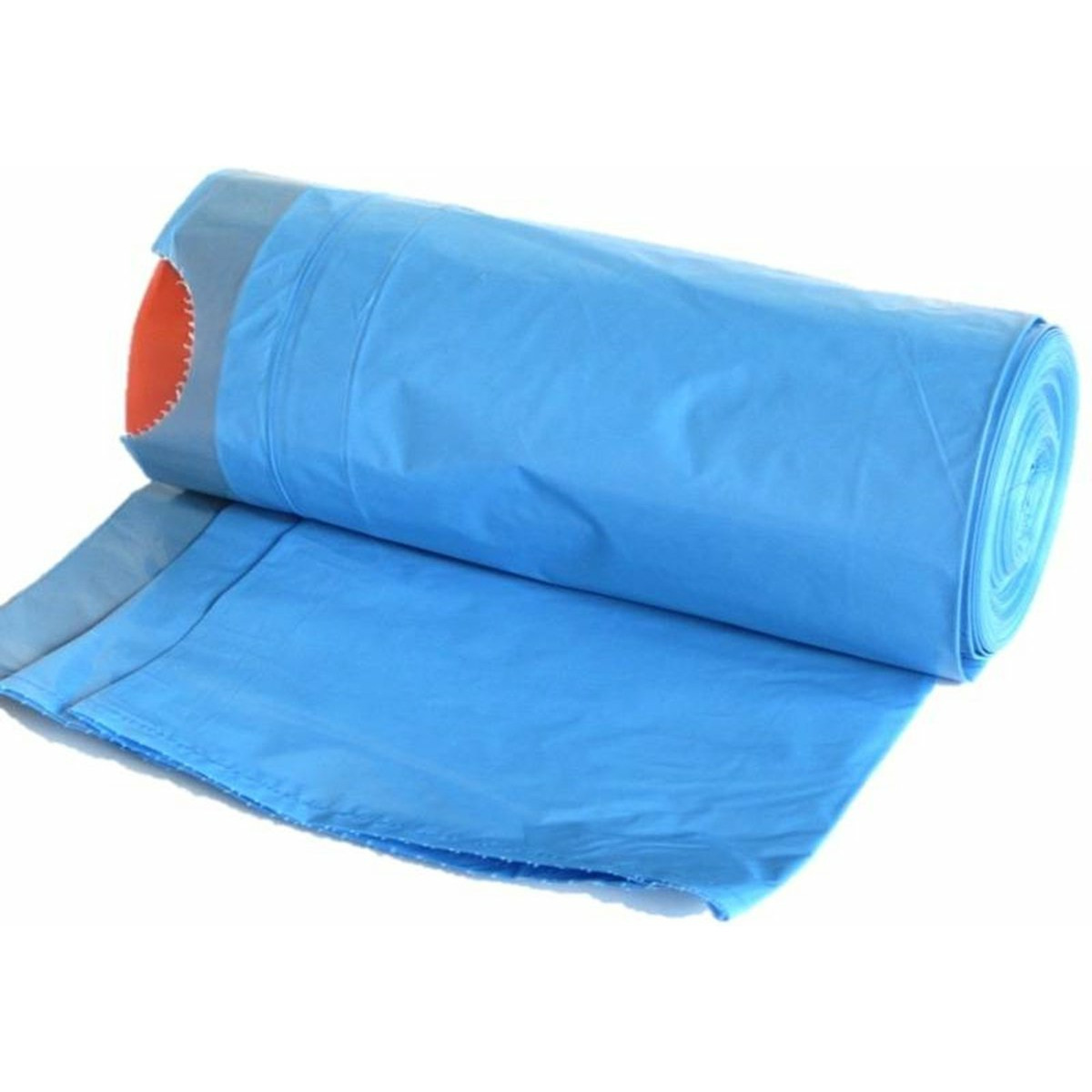 Afvalzakken/vuilniszakken - 10x - 60 liter - blauw - 12,5 mic. -