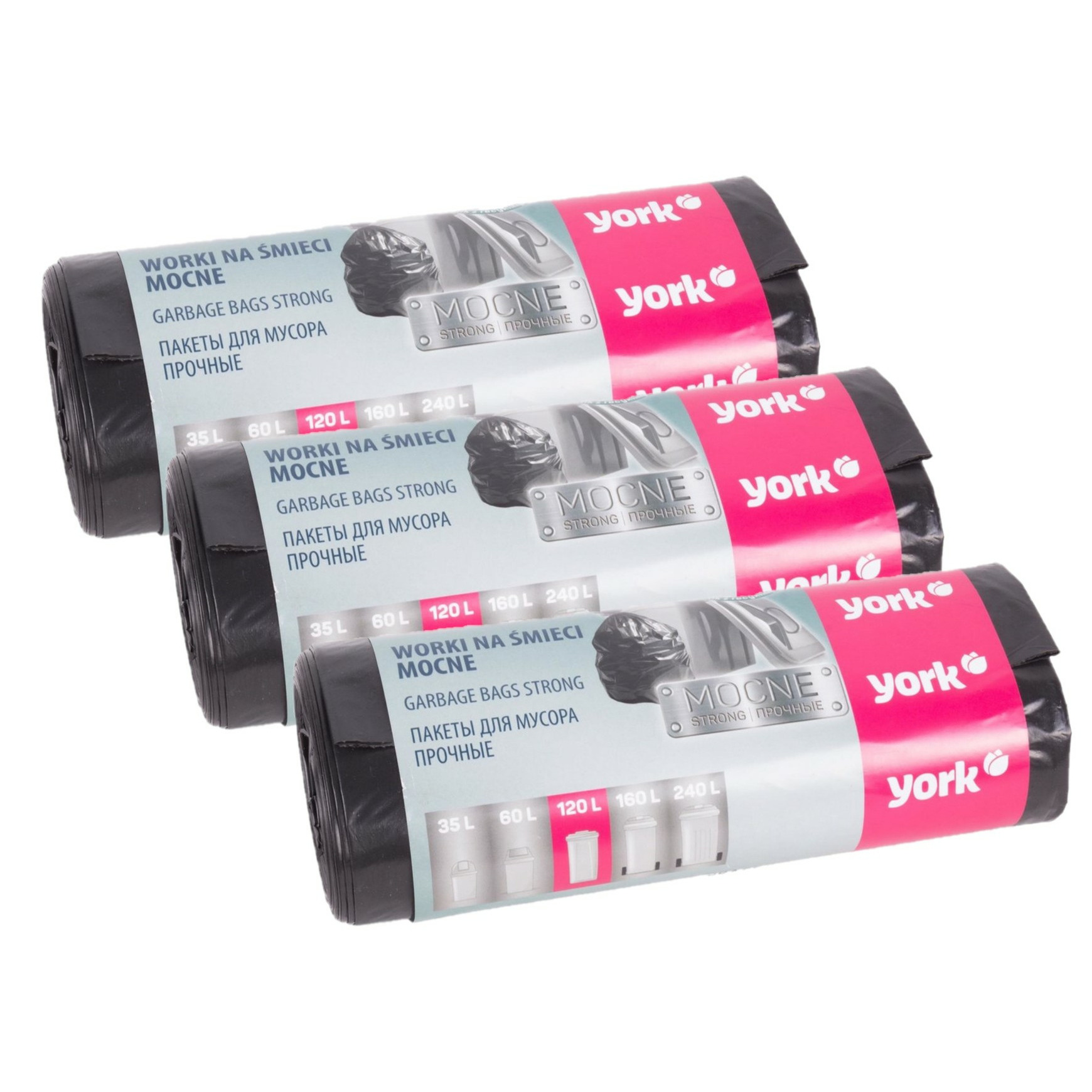 Afvalzakken/vuilniszakken - 30x - 120 liter - grijs - 29 mic. -