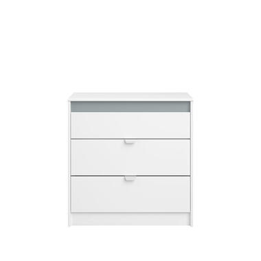 Ladekast Bobby - wit - 80x78,5x40,5 cm - Leen Bakker
