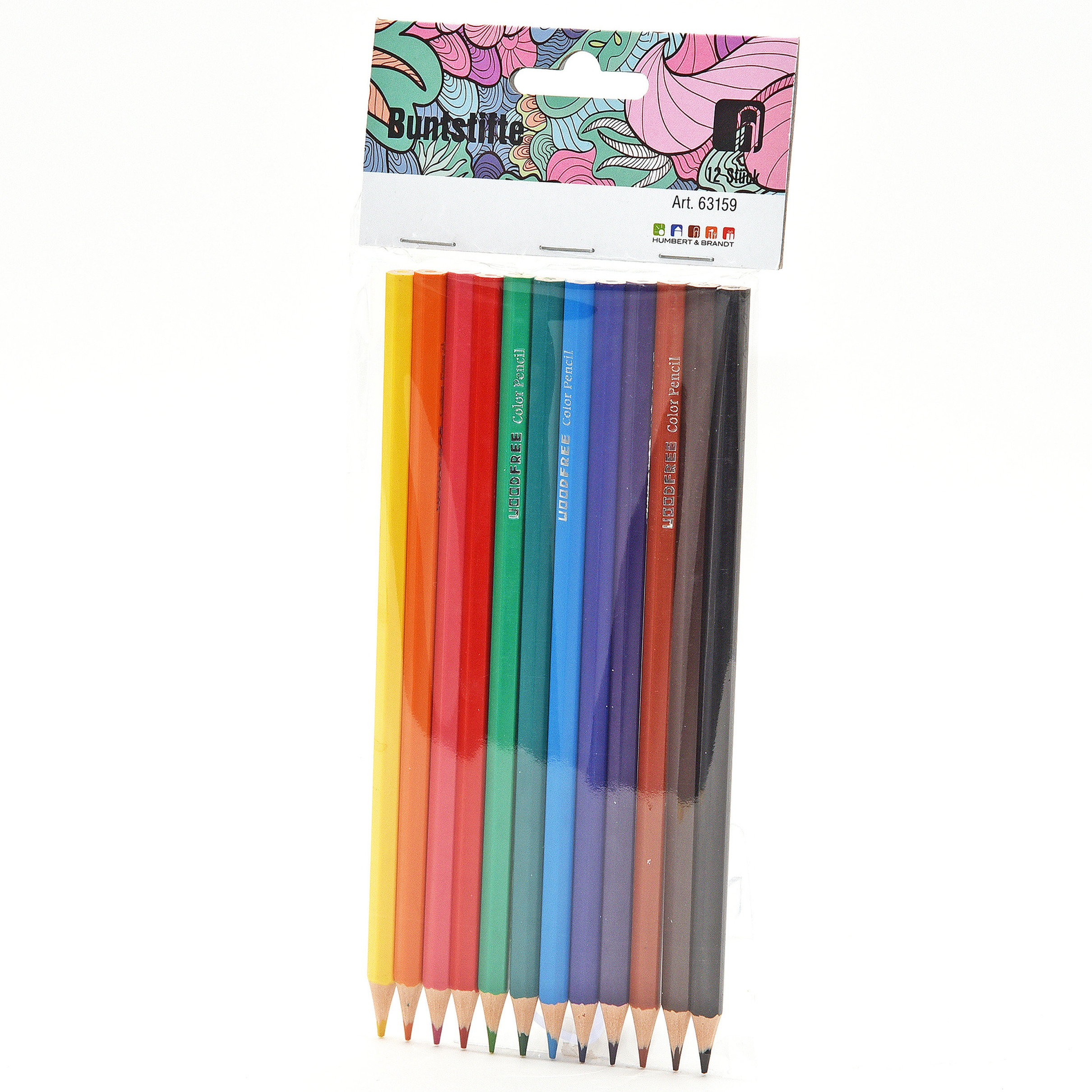 Kleurpotloden set - multi kleuren - 12x stuks - tekenen voor kinderen -