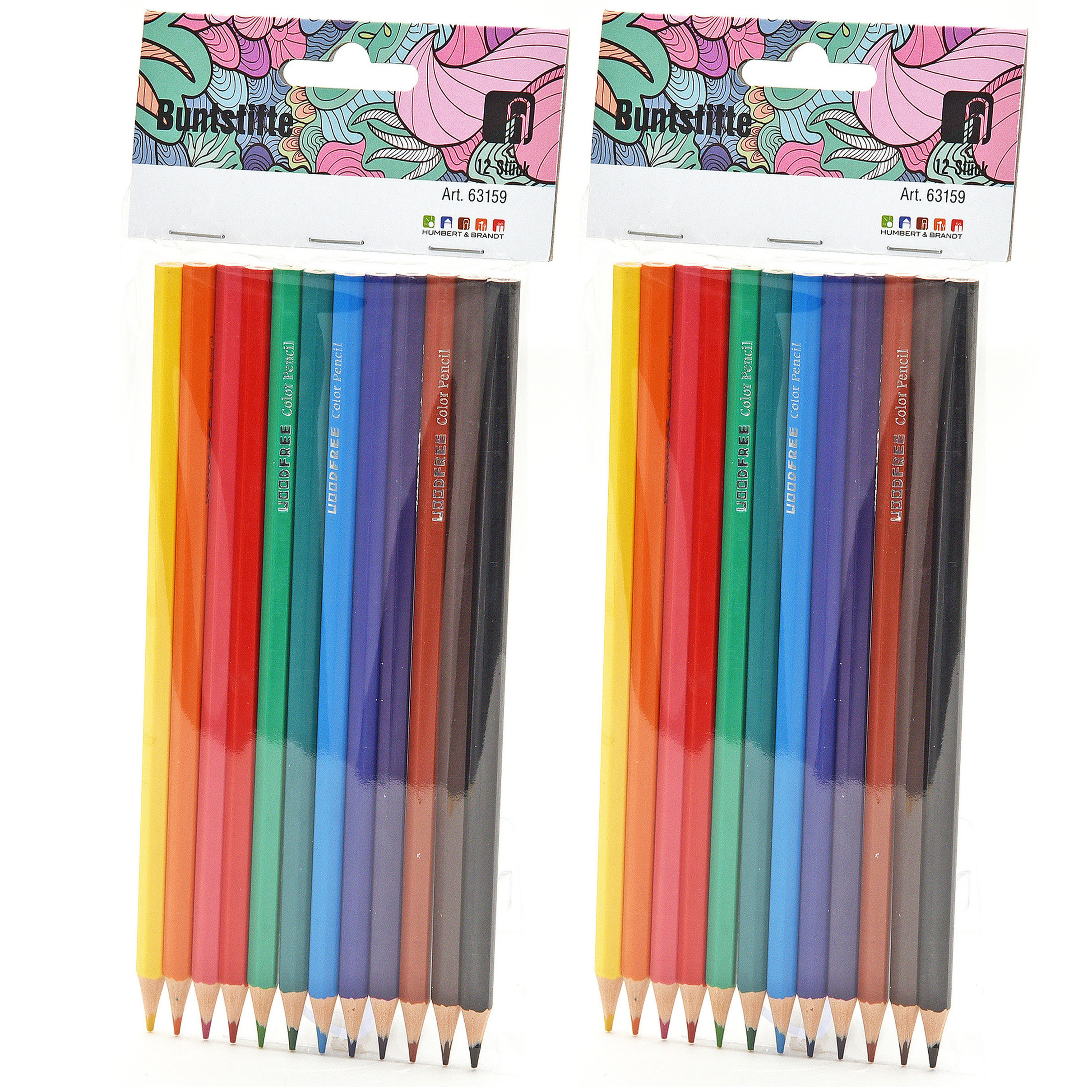 Kleurpotloden set - multi kleuren - 24x stuks - tekenen voor kinderen -