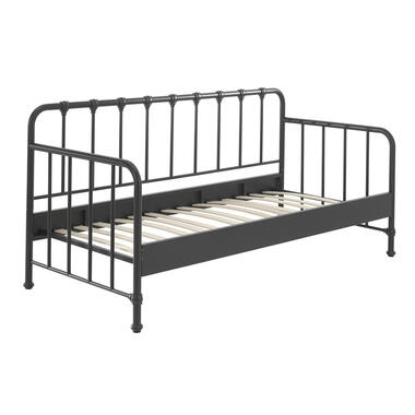Vipack Bedbank Bronxx - zwart - 90x200 cm - Leen Bakker