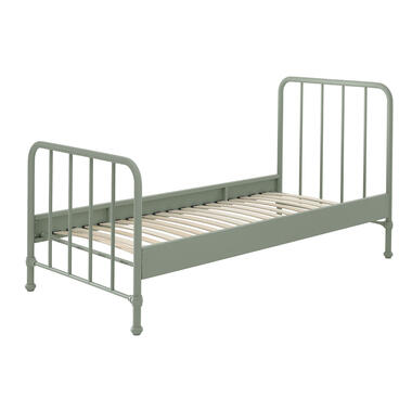 Vipack bed Bronxx - olijfgroen - 90x200 cm - Leen Bakker