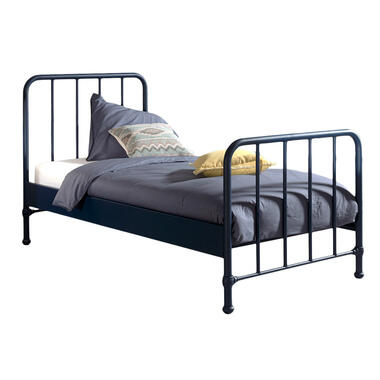 Vipack bed Bronxx - denim blauw - 90x200 cm - Leen Bakker