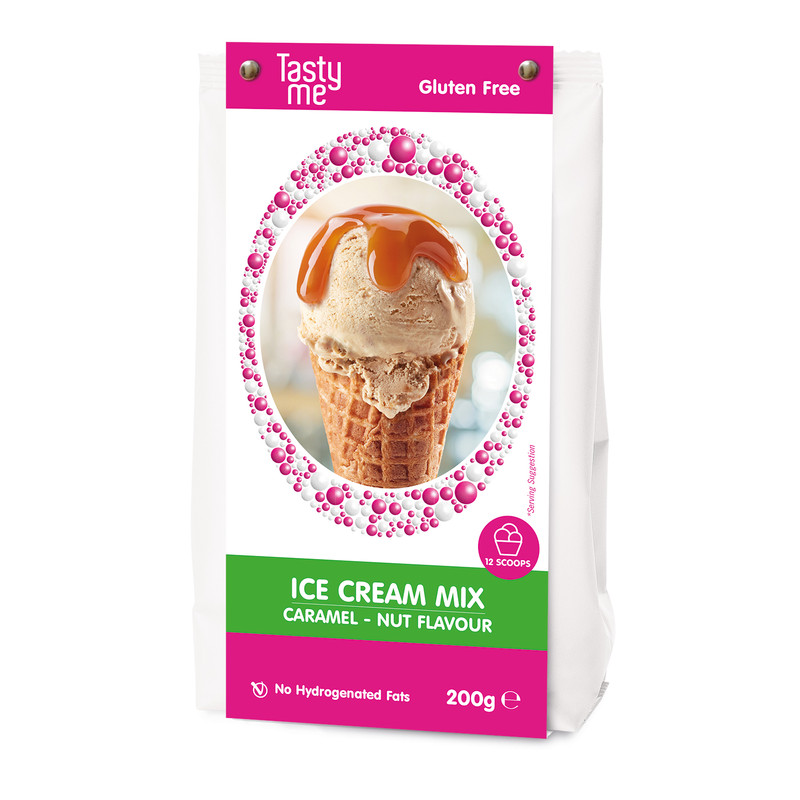 Tasty Me ijsmix - karamel walnoot - 200 gram