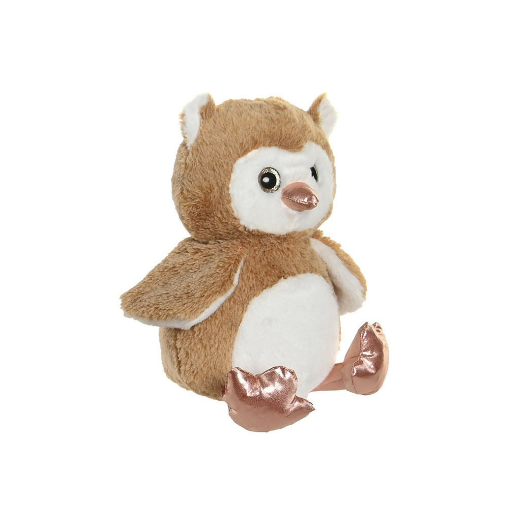 Uil vogel bruin knuffeldier van zachte pluche - 23 cm - bruin -