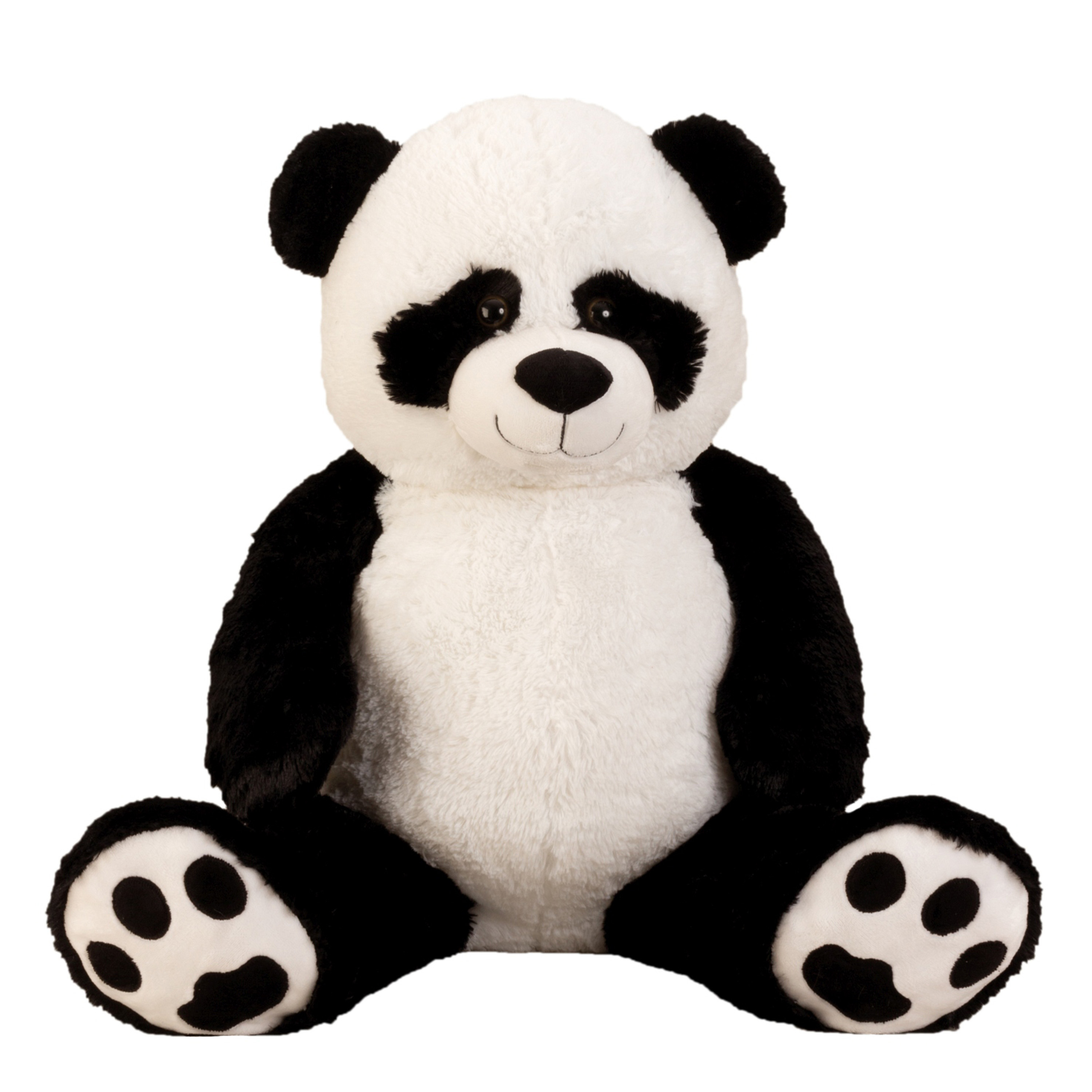 Panda beer knuffel van zachte pluche - 57 cm zittend/100 cm staand -