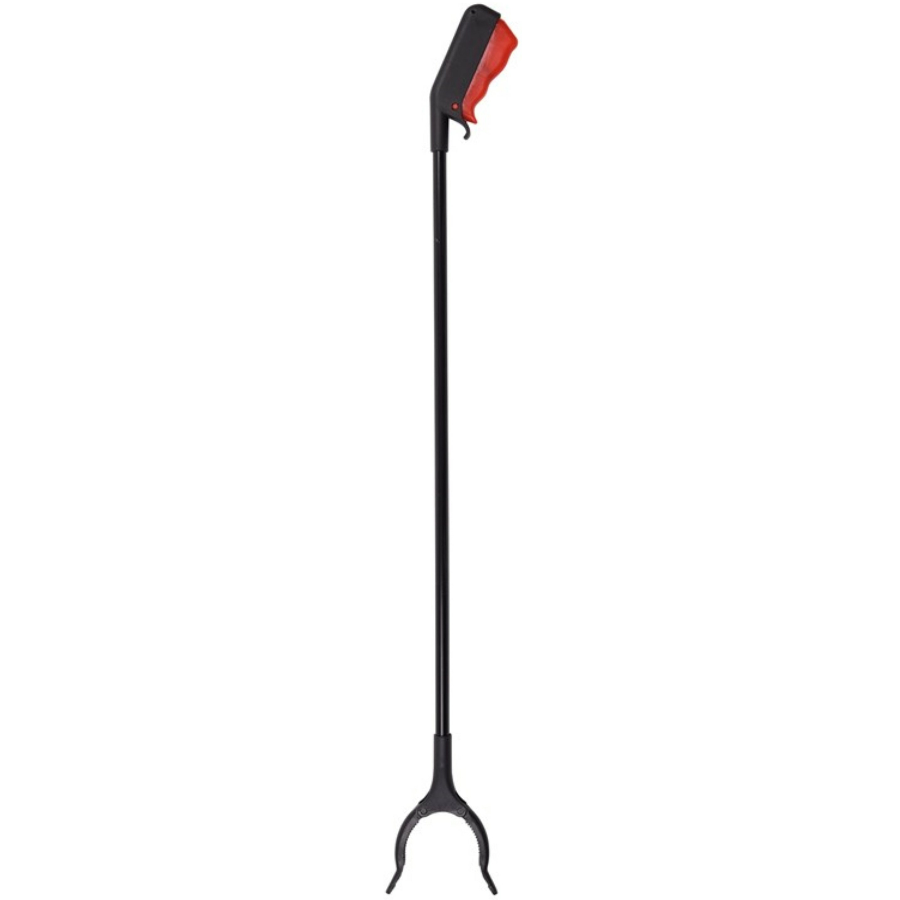Afvalgrijper/grijphulp/grijptang - multifunctioneel - draaibare kop - 80 cm - kunststof - zwart -
