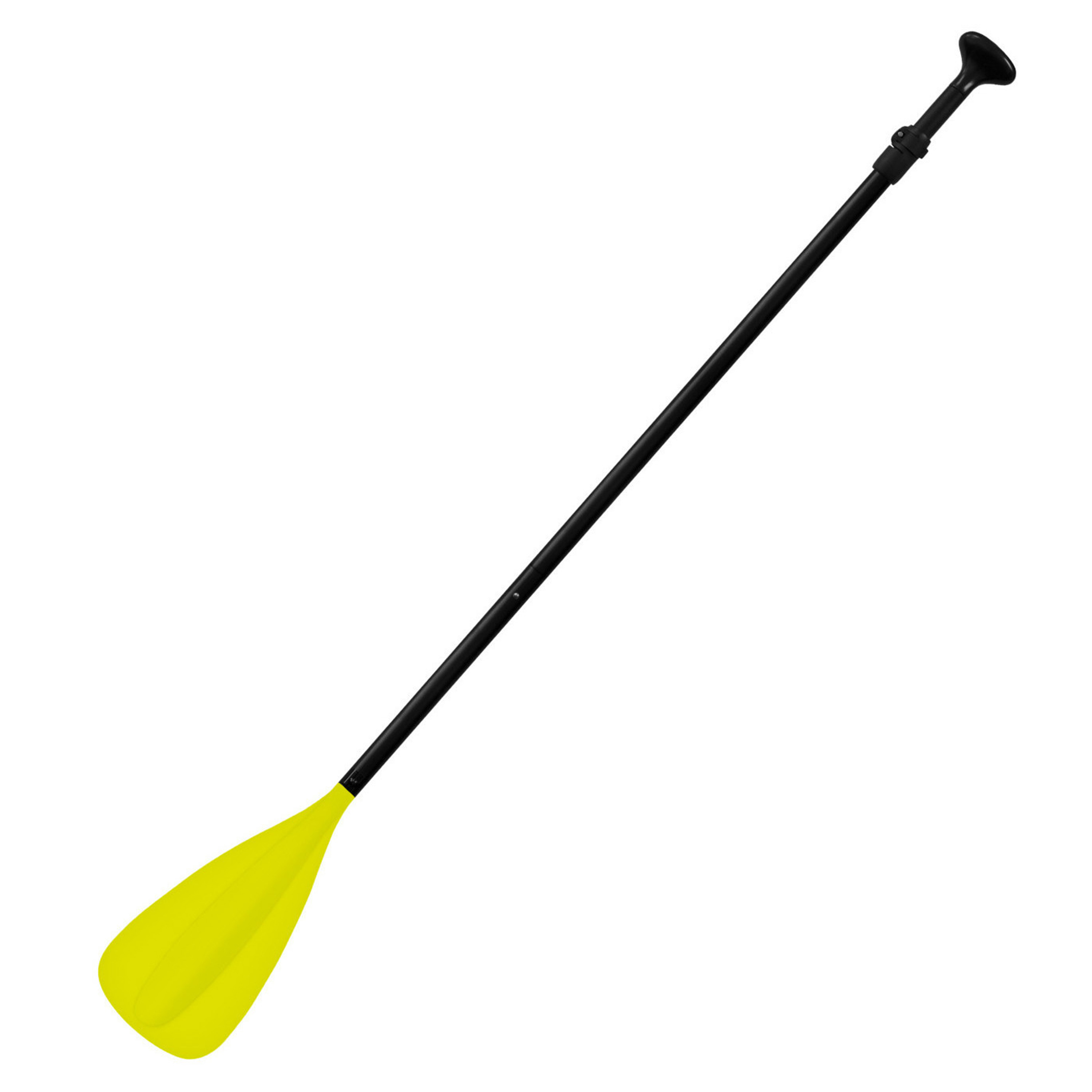 Sup peddels - aluminium/kunststof - geel - 170-210 cm -