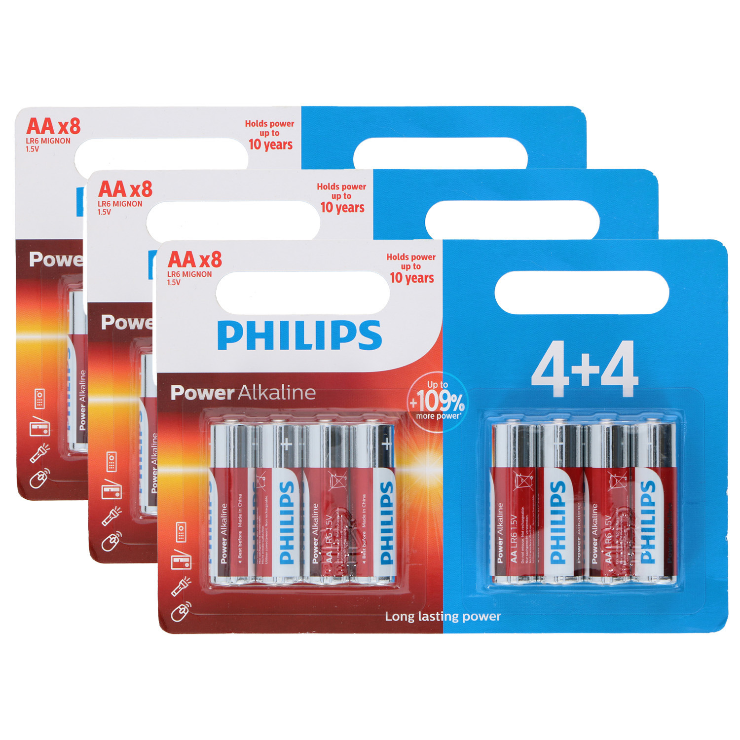 Batterijen Philips - 24x stuks - AA/Penlites - Alkaline -