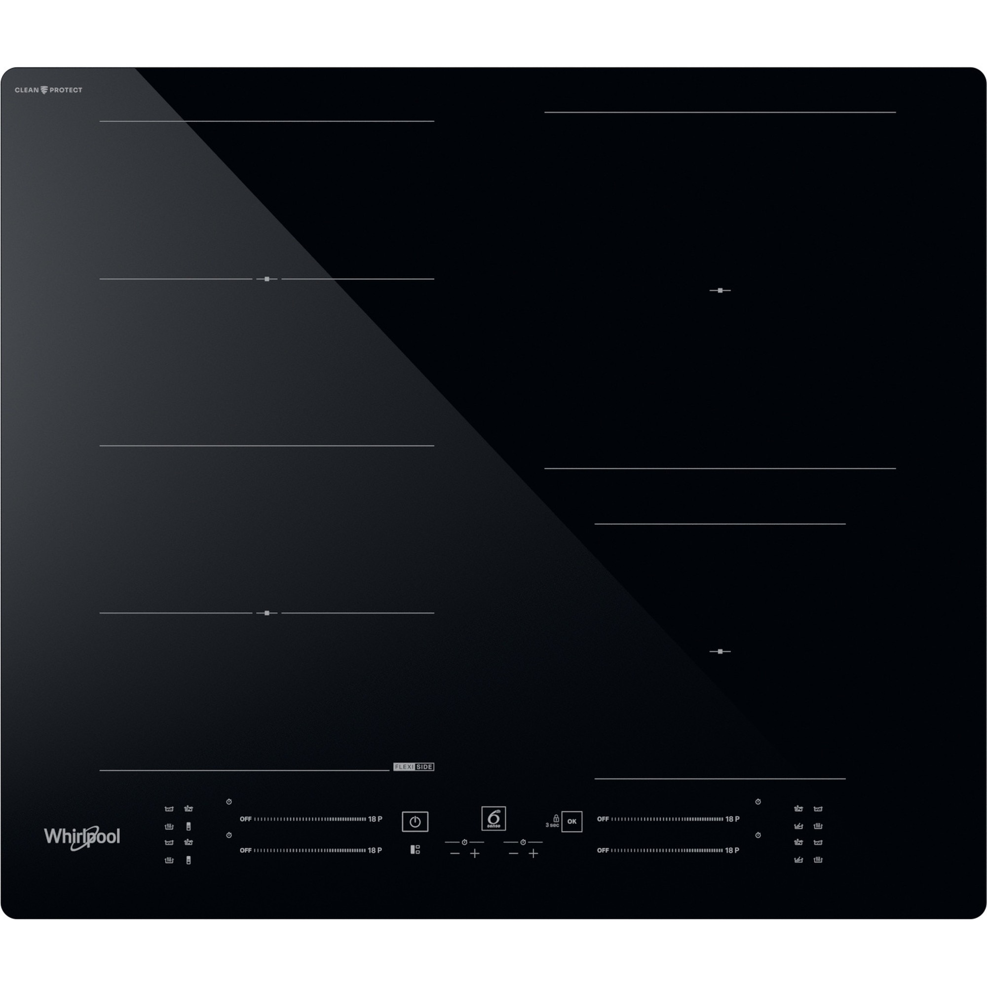 Whirlpool WF S3660 CPNE Inductie inbouwkookplaat Zwart