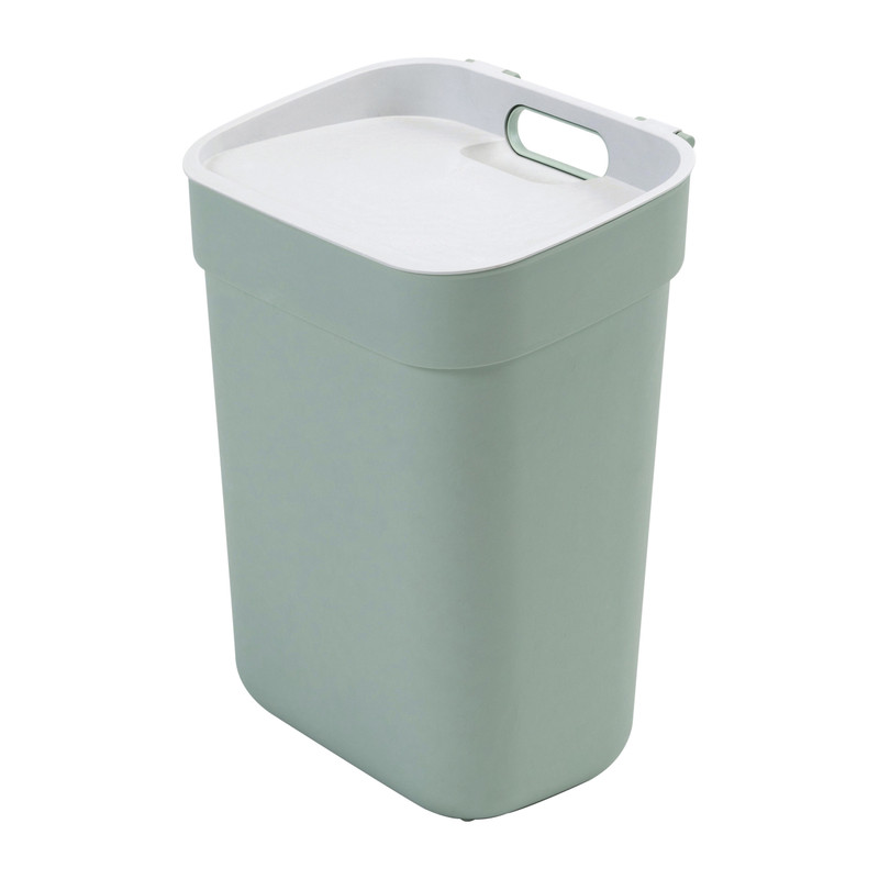 Curver prullenbak ready to collect - groen/lichtgrijs - 10 liter