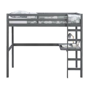 Hoogslaper Ties - antraciet - 90x200 cm - Leen Bakker