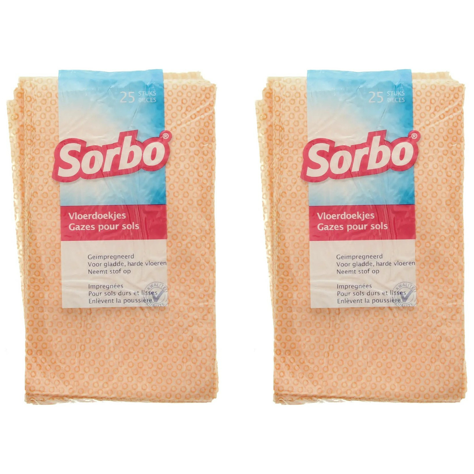 Sorbo vloerdoekjes - alle harde vloeren 2x - 24 x 40 cm -