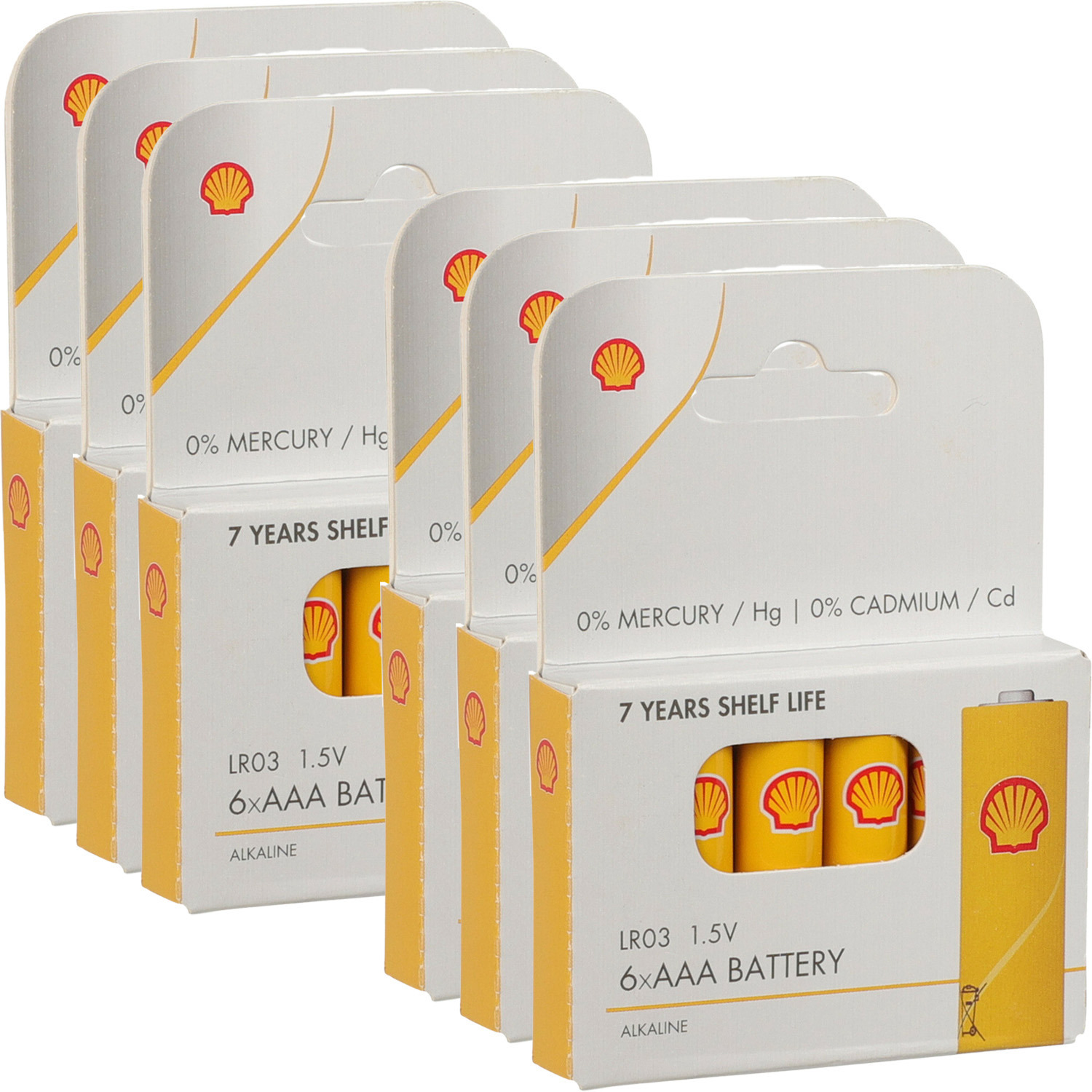 Shell Batterijen - AAA type - 36x stuks - Alkaline -