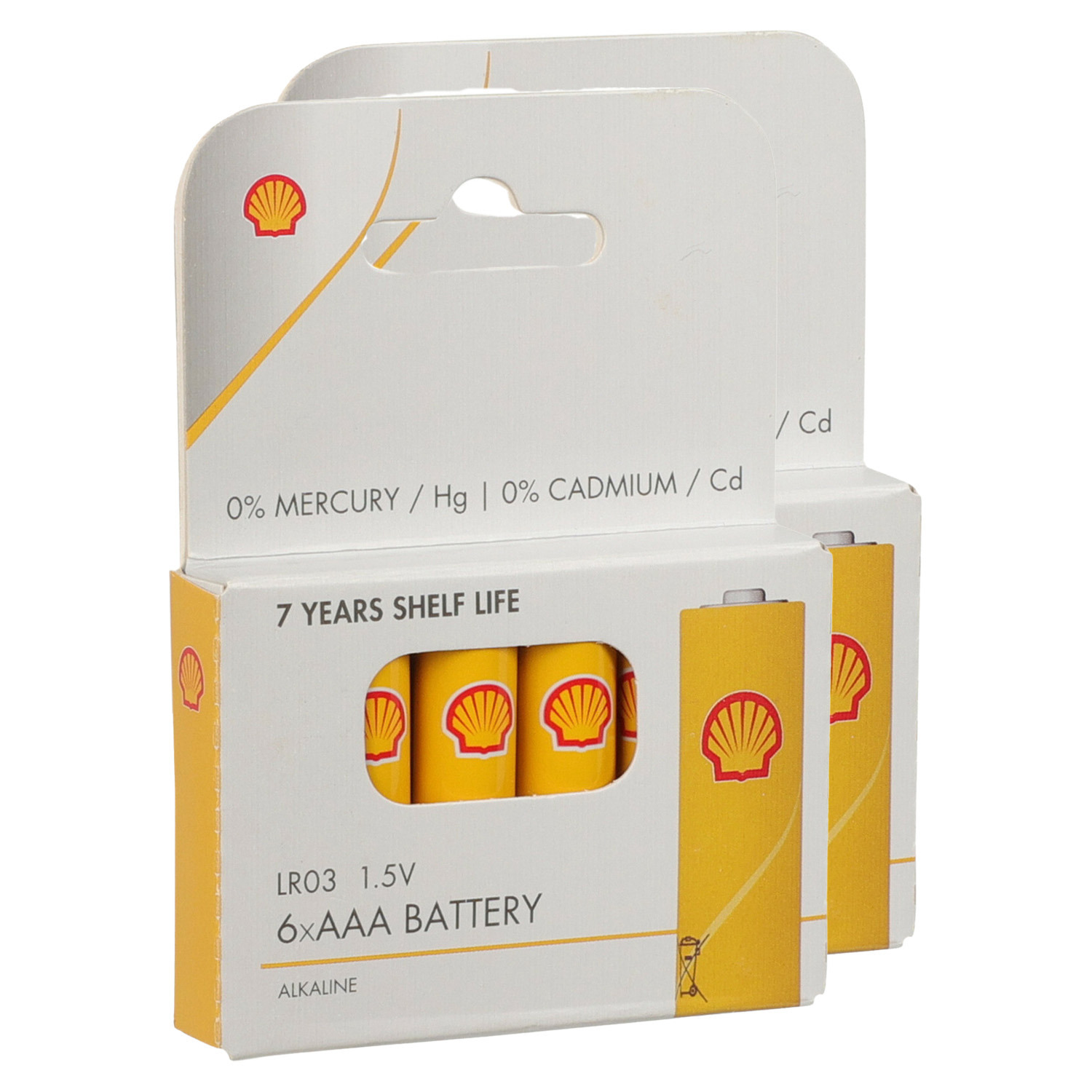 Shell Batterijen - AAA type - 12x stuks - Alkaline -