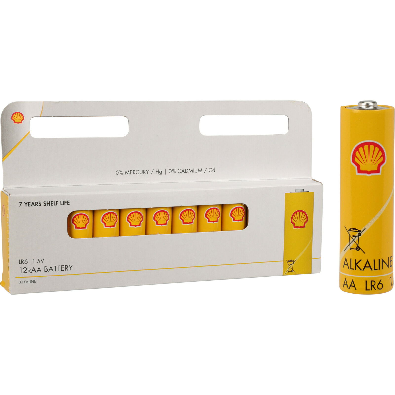 Shell Batterijen Penlite - AA type - 12x stuks - Alkaline -