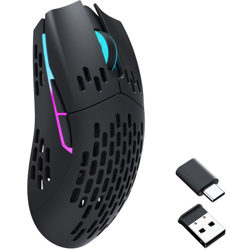 Keychron M1-A3 Wireless Mouse muis 100 - 26.000 DPI, 2.4 GHz / Bluetooth / Type-C
