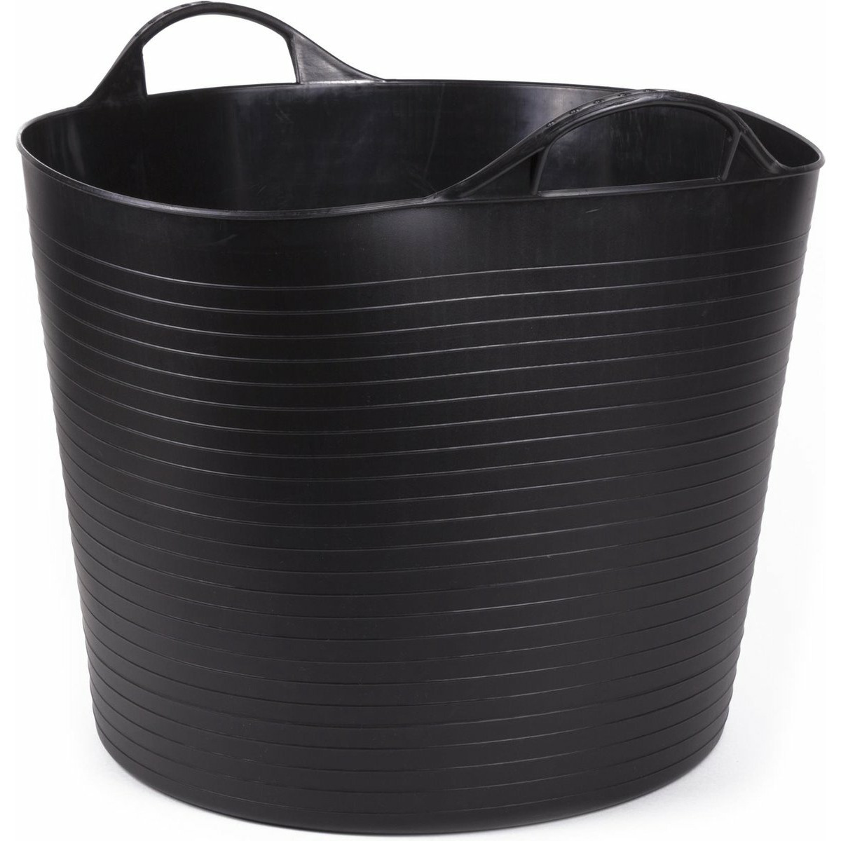 Emmer/wasmand - flexibel - rond - zwart - 45 liter -