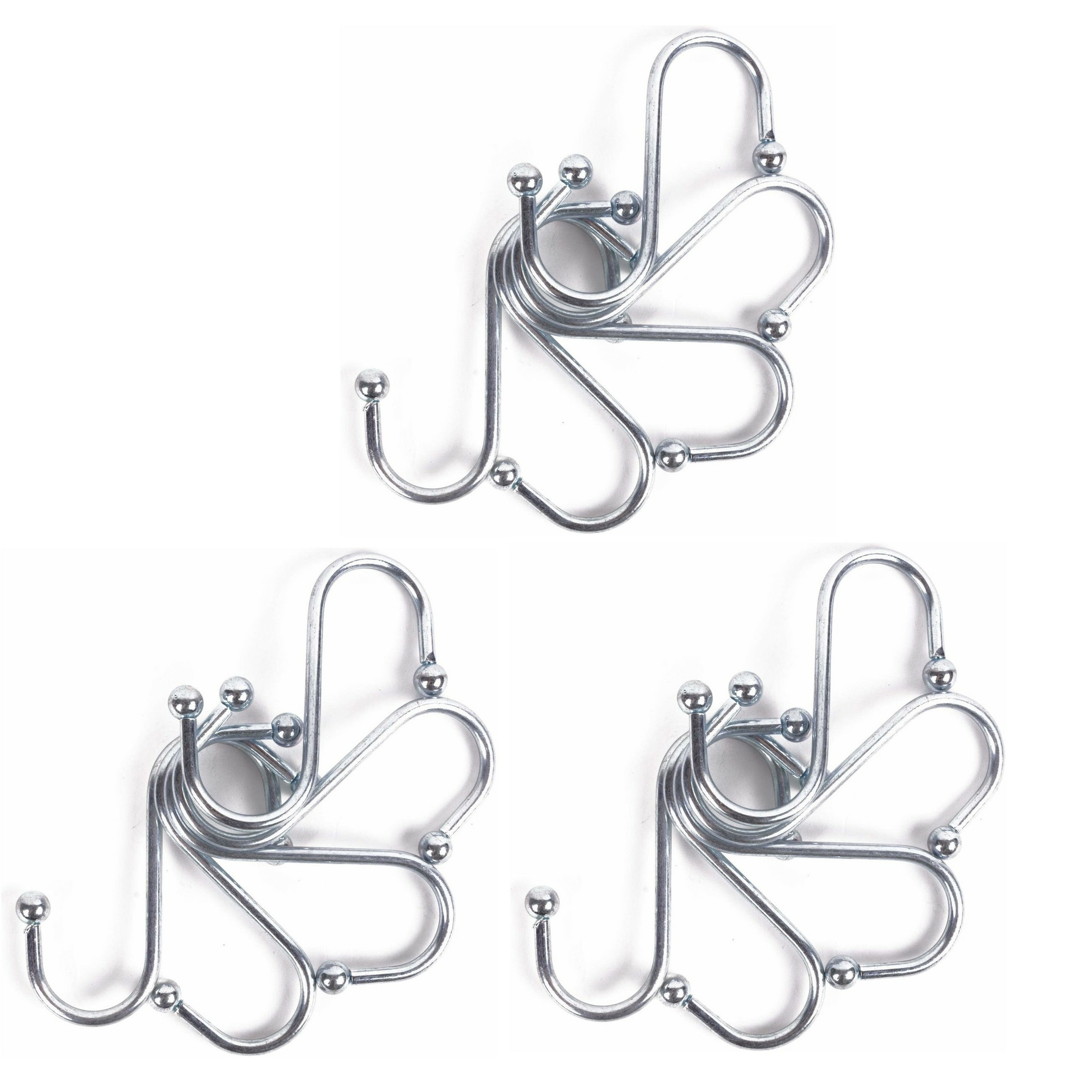 S-haken / ophanghaken - 15-delig - van metaal - 70 mm -