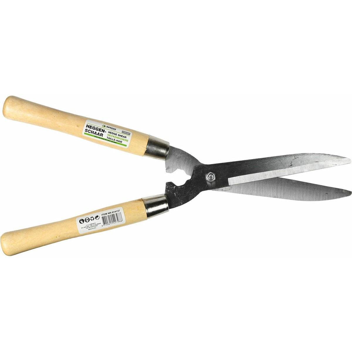 Heggenschaar/snoeischaar - met handvat - hout - 50 cm -