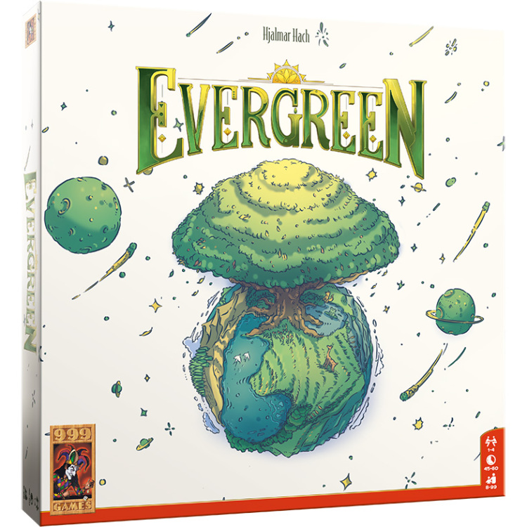 999 Games Evergreen Nederlands, 1 - 4 spelers, 45 minuten, Vanaf 8 jaar