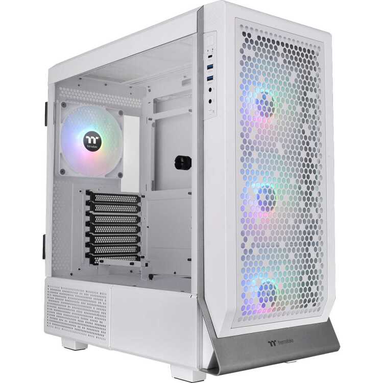 Thermaltake Ceres 500 TG ARGB Snow tower behuizing 2x USB-A | 1x USB-C | Tempered Glass