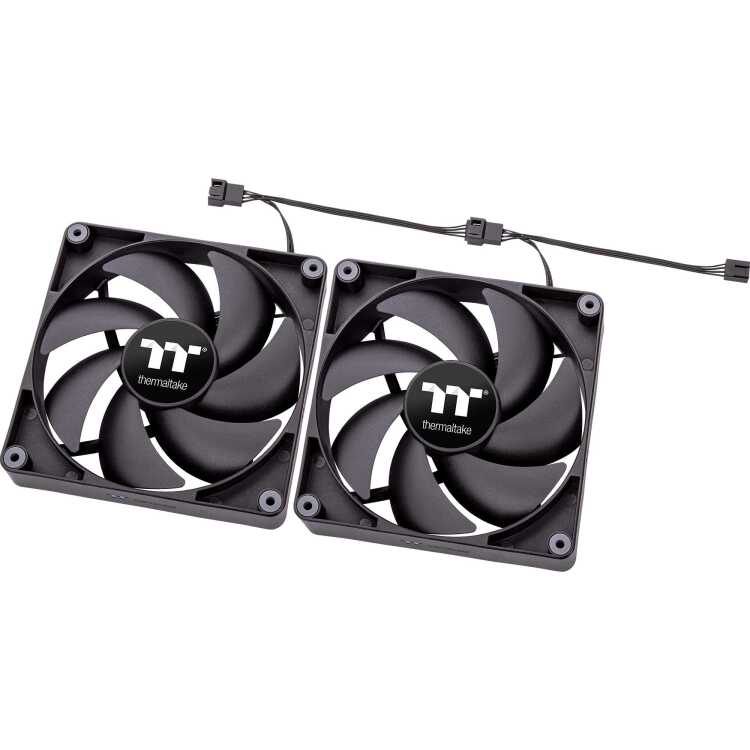 Thermaltake CT140 PC Cooling Fan (2-Fan Pack) case fan 4-pins PWM fan-connector