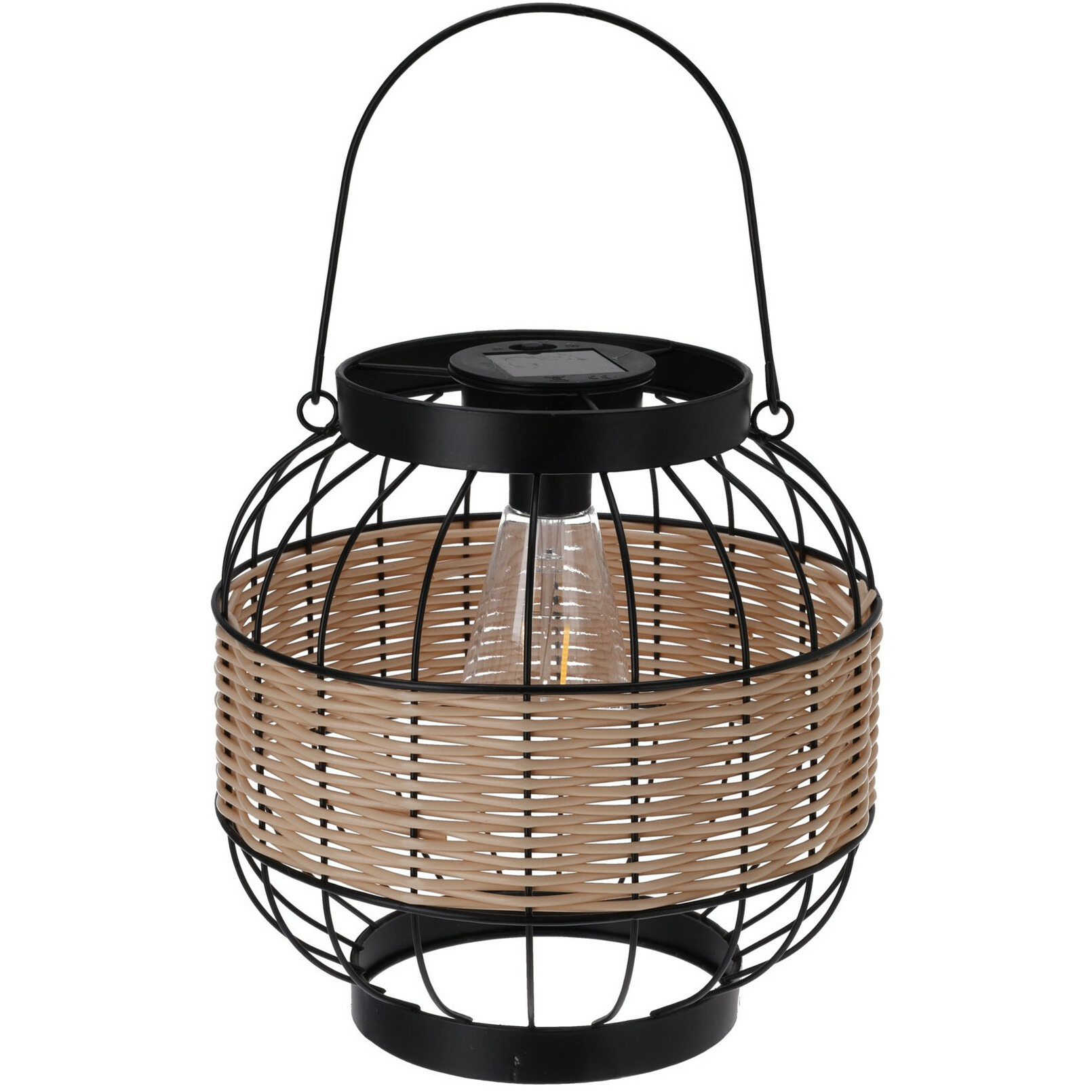 Pro Garden - Solar lantaarn - metaal - 24 x 24 cm - tuinverlichting -