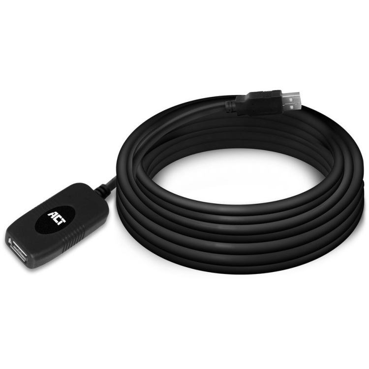 ACT Connectivity USB 2.0 Signaalversterker, 5 meter verlengkabel