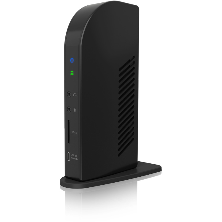 ICY BOX IB-DK2256AC 12-in-1 DisplayLink Hybrid DockingStation dockingstation HDMI, DisplayPort, LAN, USB Type-C
