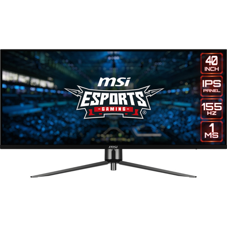 MSI MAG401QR gaming monitor 2x HDMI, DisplayPort, 2x USB-A, USB-B, USB-C, 155 Hz